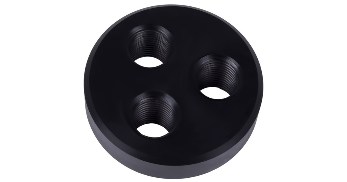 Alphacool Cape Coolplex Boden POM 3 Bar, Abdeckung(schwarz)