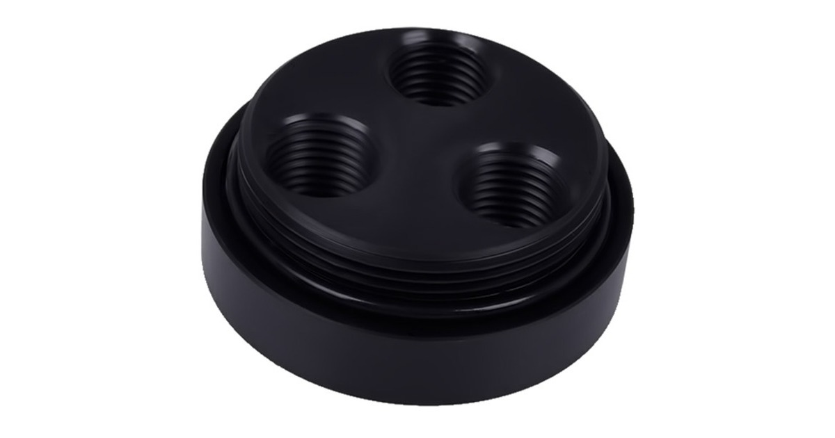 Alphacool Cape Coolplex Boden POM 3 Bar, Abdeckung(schwarz)