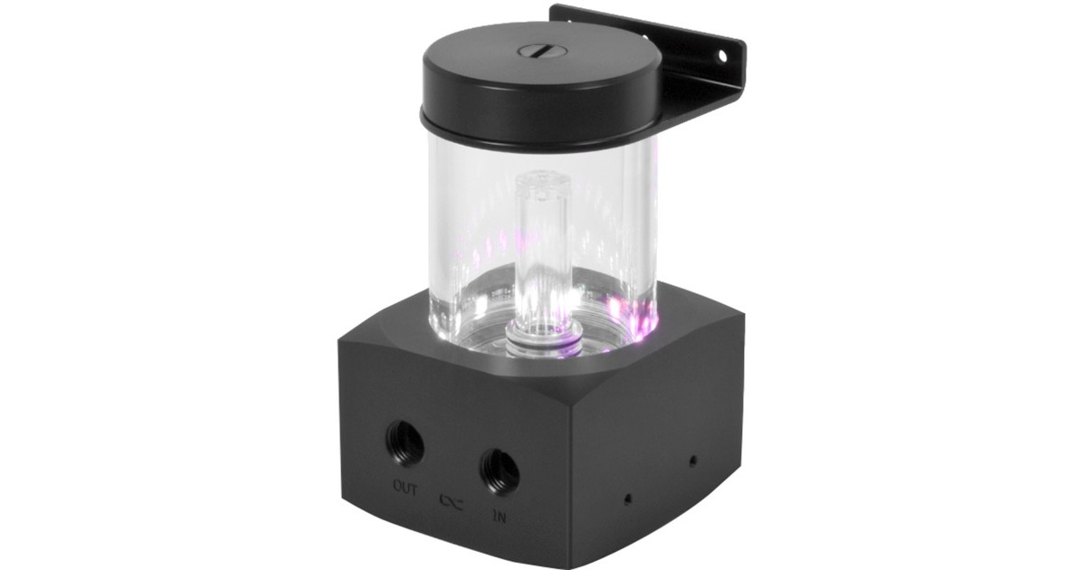 Alphacool Core 100 Aurora Ausgleichsbehälter D5/VPP Acetal/Acryl(schwarz)