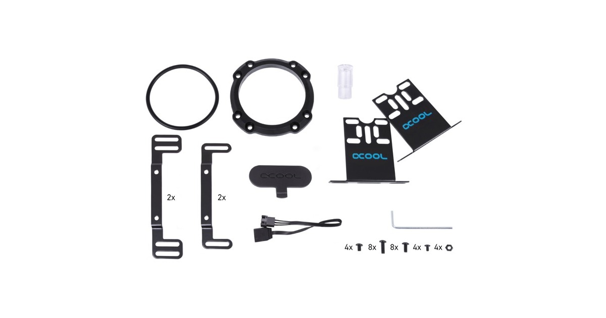 Alphacool Core 100 Aurora Ausgleichsbehälter D5/VPP Acetal/Acryl(schwarz)