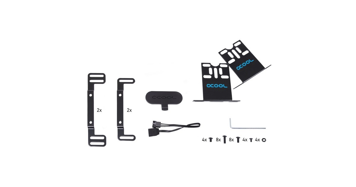 Alphacool Core 100 Aurora Reservoir Acetal/Acryl mit VPP Apex Pumpe(schwarz, Ausgleichsbehälter mit Pumpe)