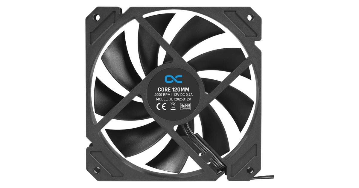Alphacool Core 120mm Lüfter PWM 4000rpm, Gehäuselüfter(schwarz)