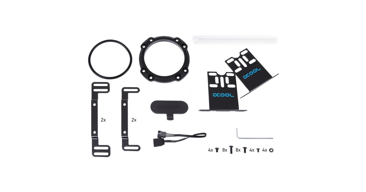 Alphacool Core 200 Aurora Ausgleichsbehälter D5/VPP Acetal/Acryl(schwarz)