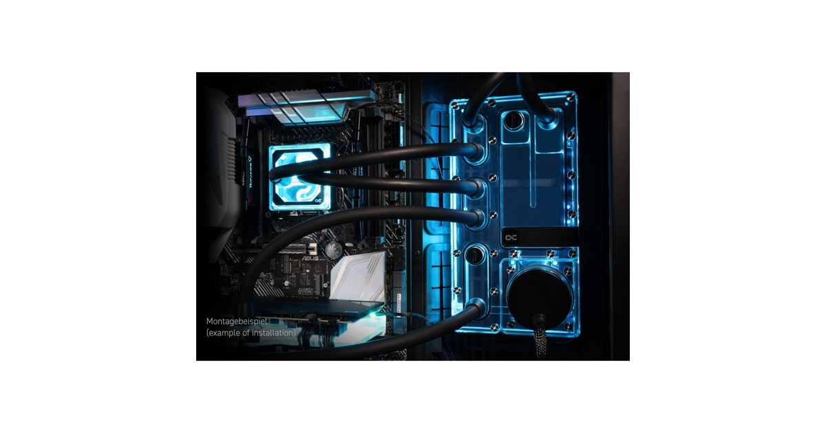 Alphacool Core Distro Plate 240 Rechts VPP/D5, Verteiler(transparent/silber, integrierter Ausgleichsbehälter)