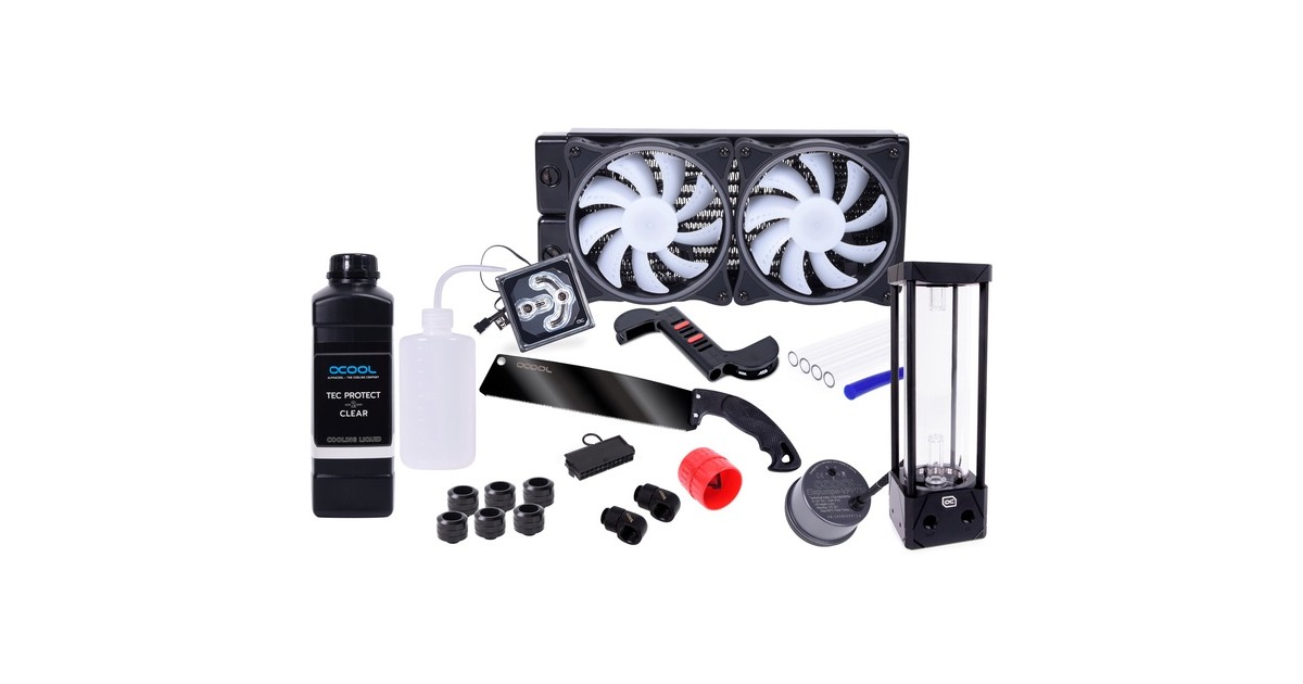 Alphacool Core Hurrican 240mm XT45 240mm, Wasserkühlung(schwarz/weiß)