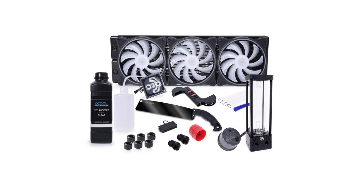 Alphacool Core Hurrican 420mm ST45 420mm, Wasserkühlung(schwarz/weiß)