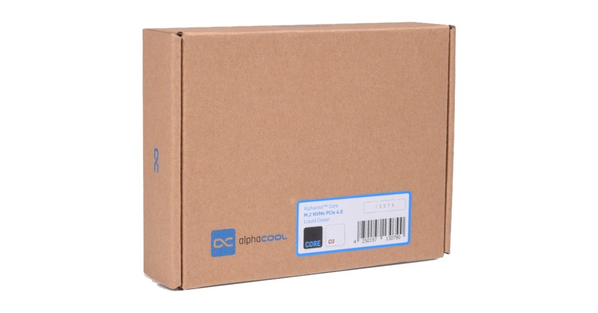 Alphacool Core M.2 NVMe PCIe 4.0 liquid cooler, Wasserkühlung(schwarz)