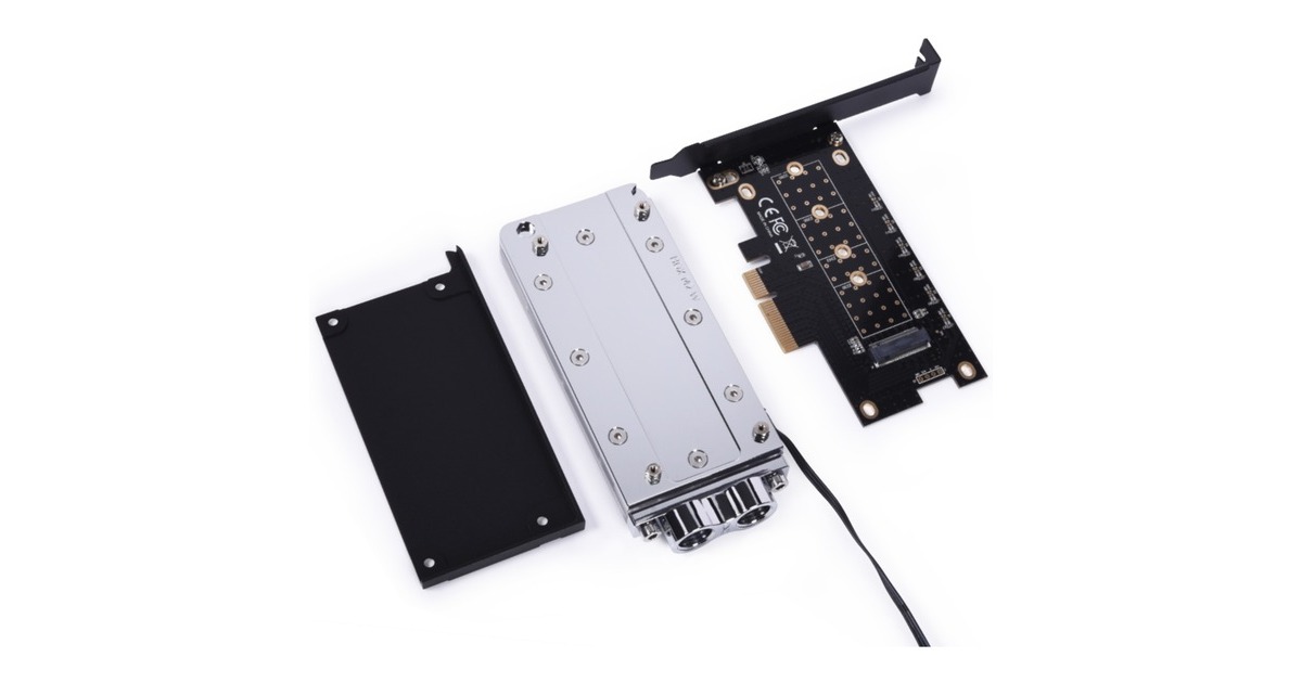 Alphacool Core M.2 NVMe PCIe 4.0 liquid cooler, Wasserkühlung(schwarz)