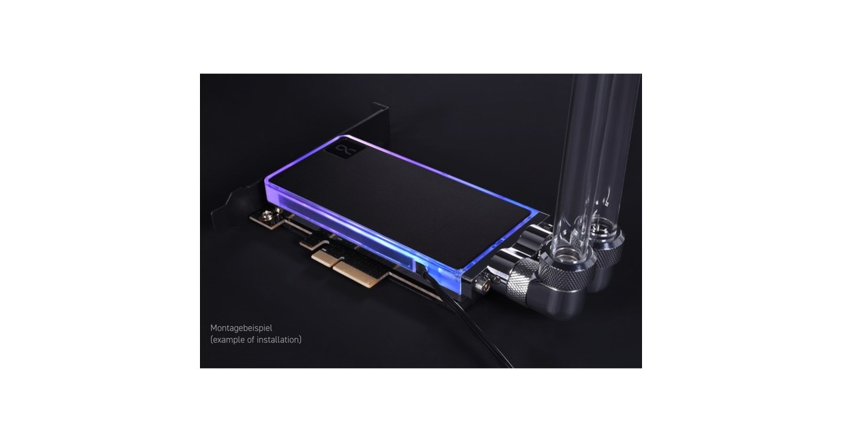 Alphacool Core M.2 NVMe PCIe 4.0 liquid cooler, Wasserkühlung(schwarz)