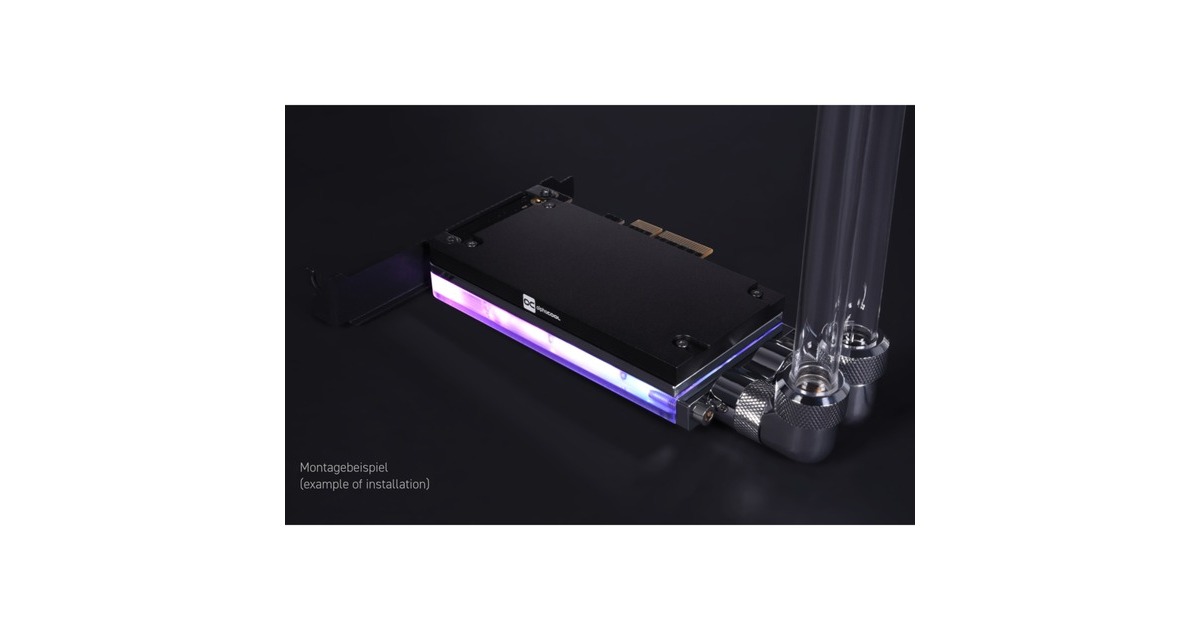 Alphacool Core M.2 NVMe PCIe 4.0 liquid cooler, Wasserkühlung(schwarz)