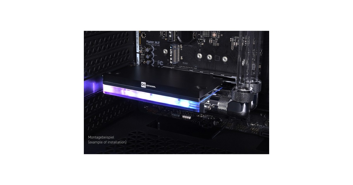 Alphacool Core M.2 NVMe PCIe 4.0 liquid cooler, Wasserkühlung(schwarz)