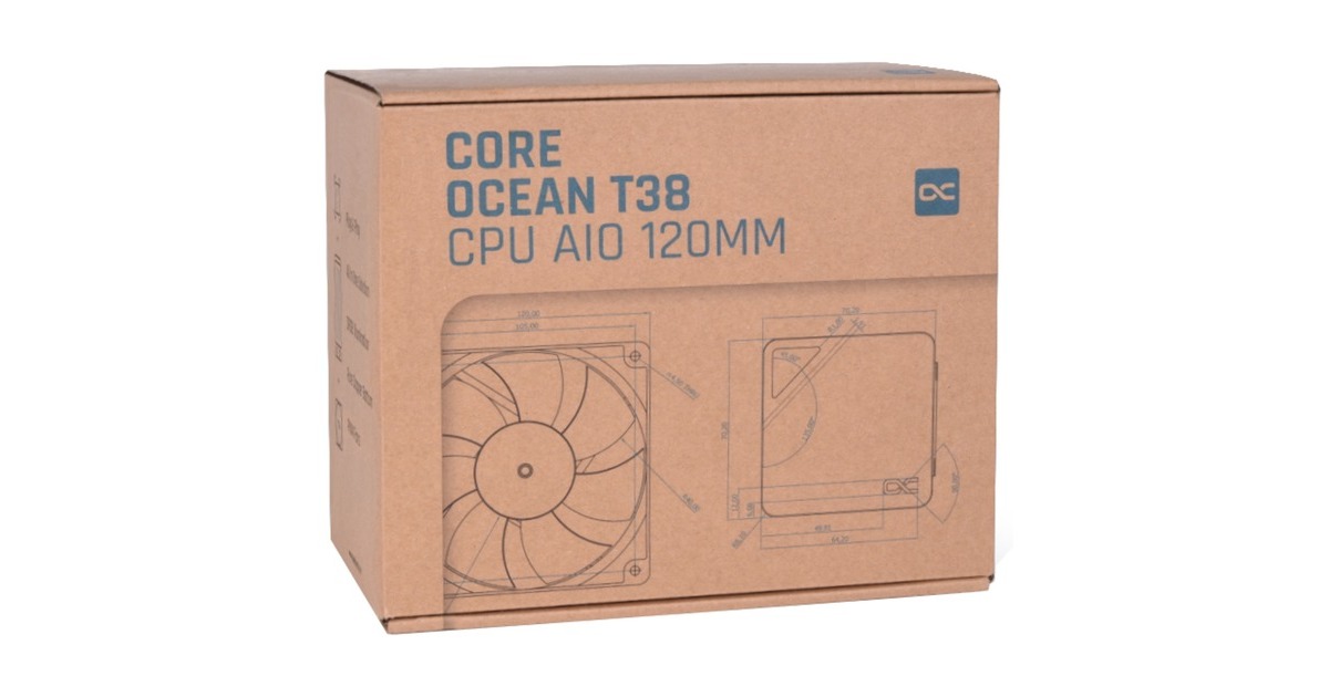 Alphacool Core Ocean T38 AIO 120mm, Wasserkühlung(schwarz)