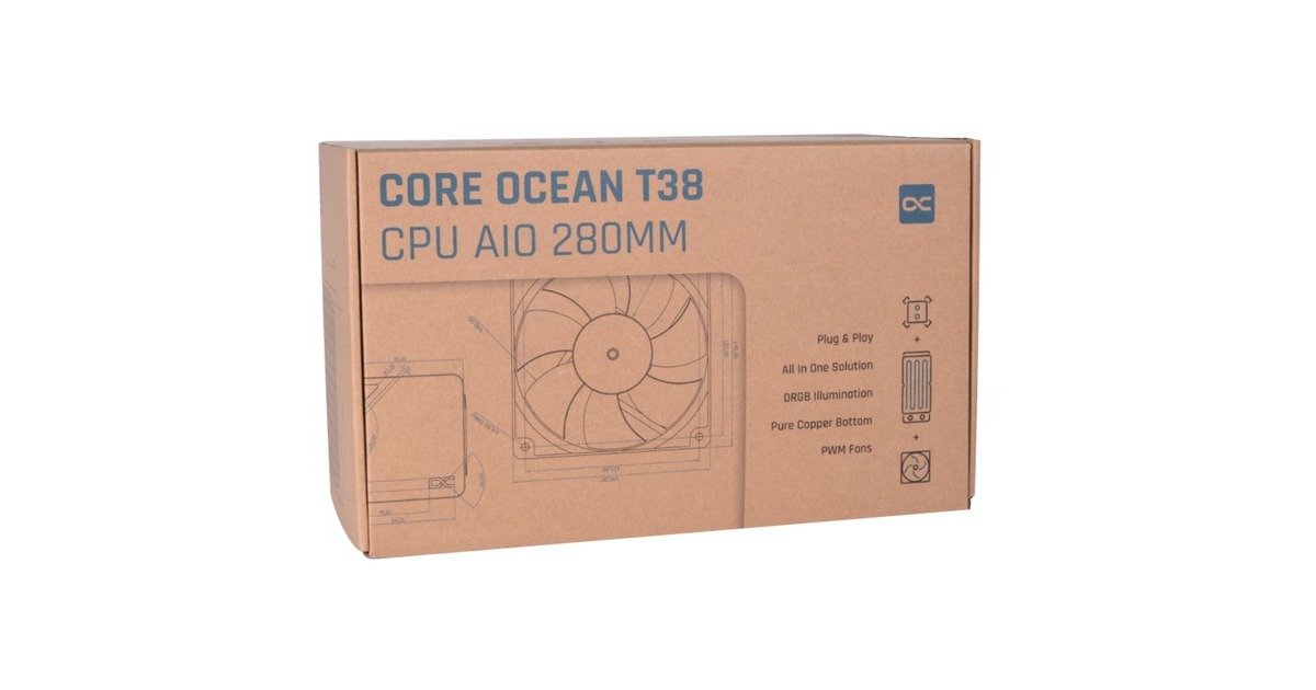 Alphacool Core Ocean T38 AIO 280mm, Wasserkühlung(schwarz)
