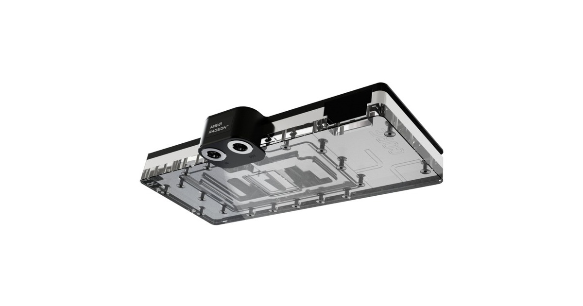 Alphacool Core RX 7900XTX Reference mit Backplate, Wasserkühlung(chrom/transparent)
