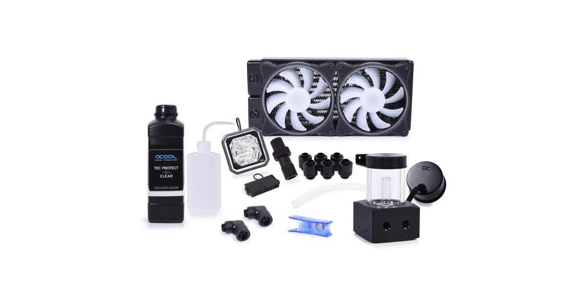 Alphacool Core Storm 240mm ST30 240mm, Wasserkühlung(schwarz/weiß)