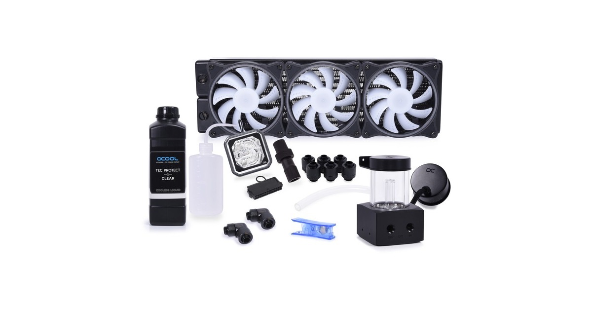 Alphacool Core Storm 360mm ST30 360mm, Wasserkühlung(schwarz/weiß)