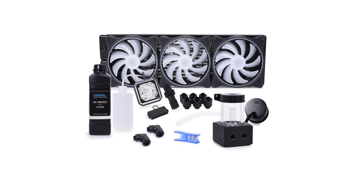 Alphacool Core Storm 420mm ST30 420mm, Wasserkühlung(schwarz/weiß)