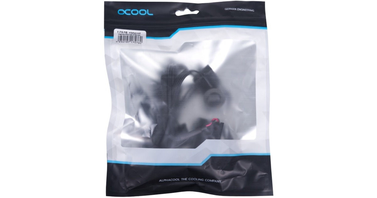 Alphacool Core Temperatursensor G1/4 IG/IG mit C/F Display(schwarz)