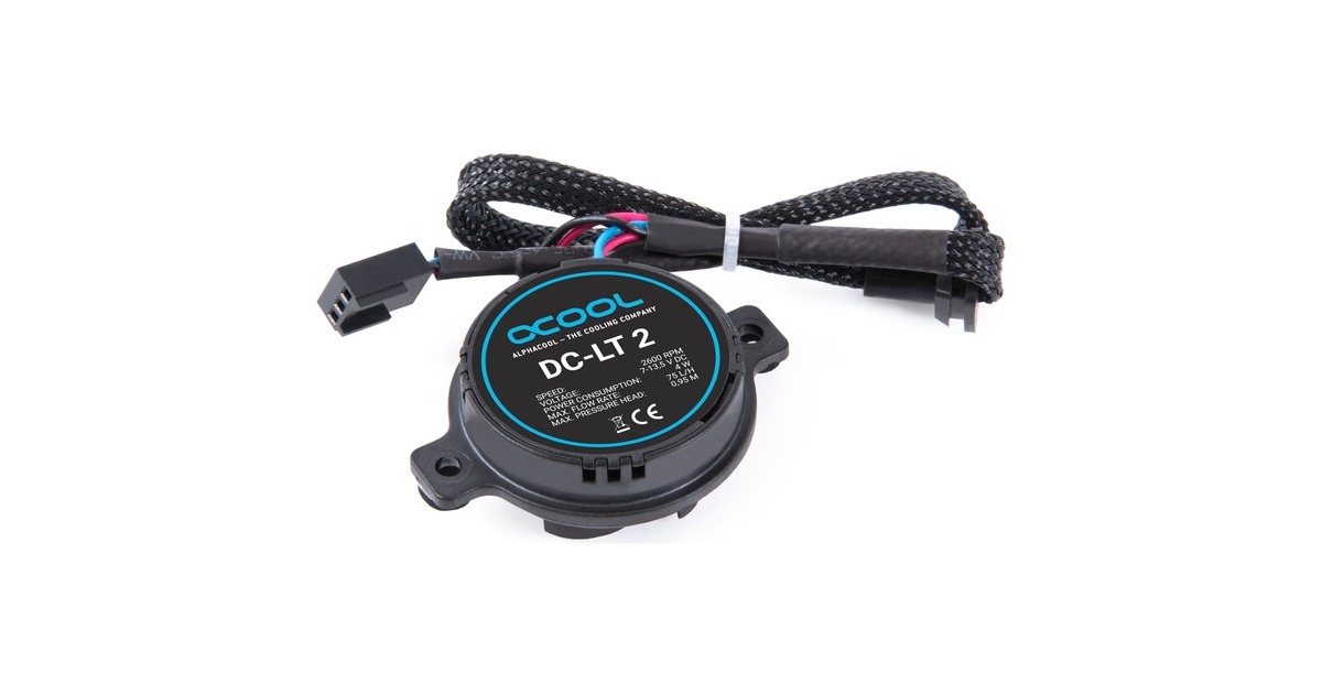 Alphacool DC-LT 2 - 2600rpm Ceramic - 12V DC - (3 Phasen Sinus PCB), Pumpe(schwarz)