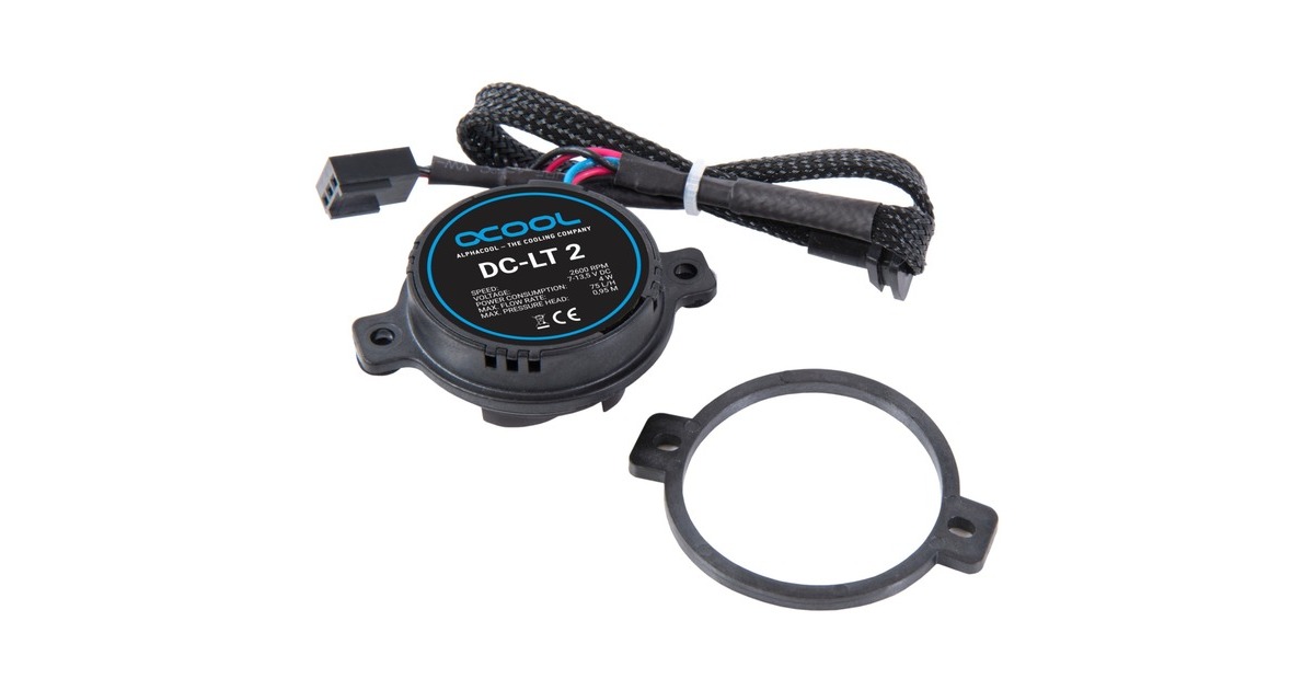 Alphacool DC-LT 2 - 2600rpm Ceramic - 12V DC - (3 Phasen Sinus PCB), Pumpe(schwarz)