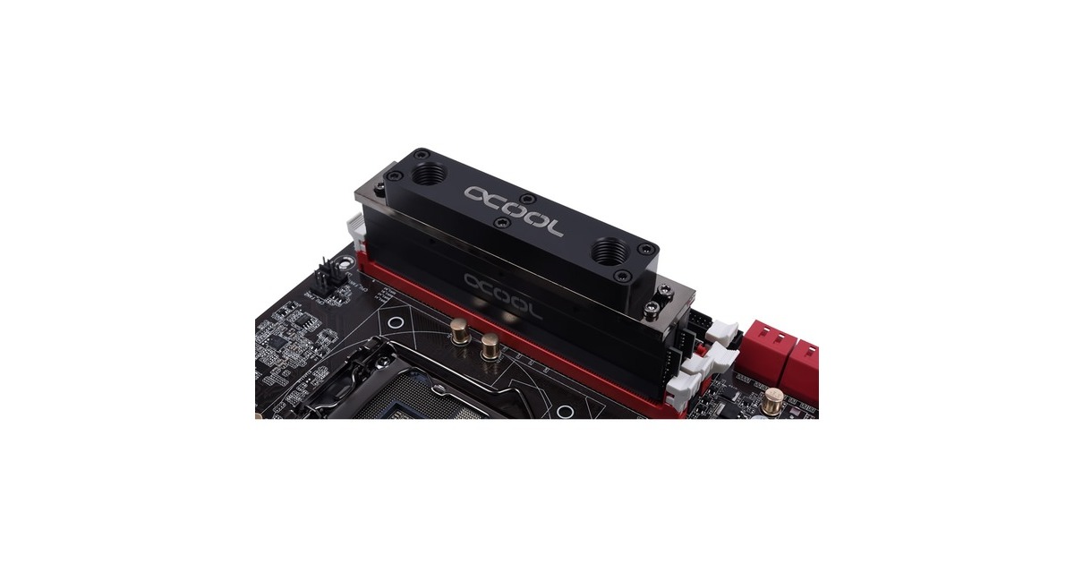 Alphacool D-RAM Modul (für Alphacool D-RAM Cooler) - Black, Kühlkörper(schwarz, 2 Stück)