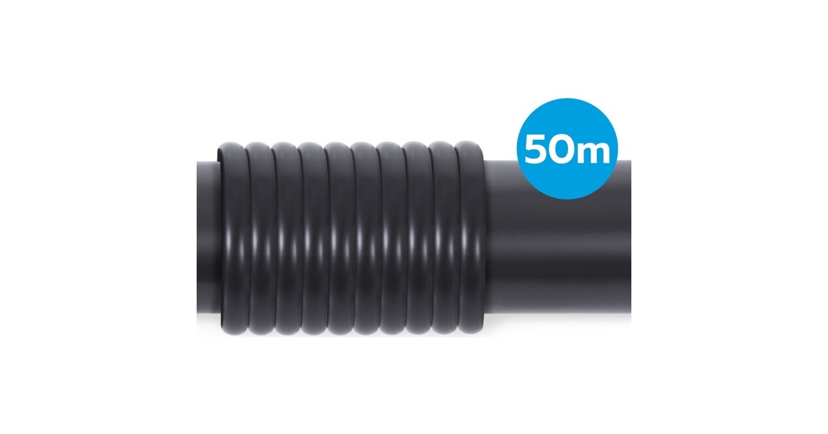 Alphacool EPDM Tube 11/8 - Black 50m Rolle, Schlauch(schwarz (matt), 50 Meter)
