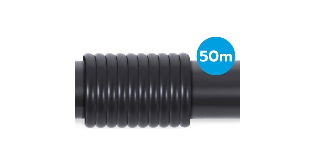 Alphacool EPDM Tube 13/10 - Black 50m, Schlauch(schwarz (matt), 50 Meter)