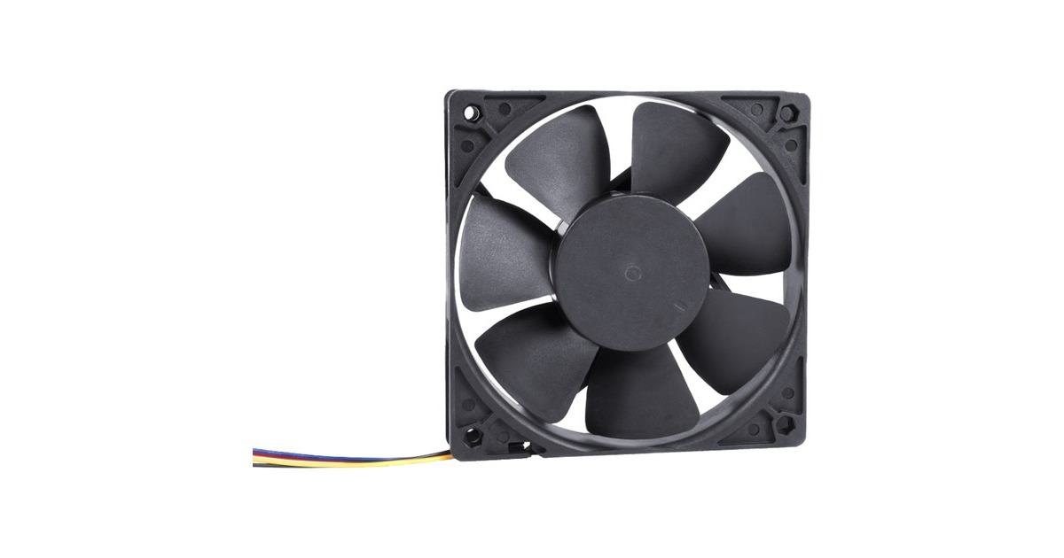 Alphacool ES 120mm 1.000-4.000rpm Fan 120x120x25mm, Gehäuselüfter(schwarz, Two Ball Bearing, PWM)