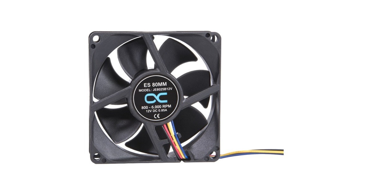 Alphacool ES 80mm 800-6.000rpm Fan 80x80x25mm, Gehäuselüfter(Two Ball Bearing, PWM)