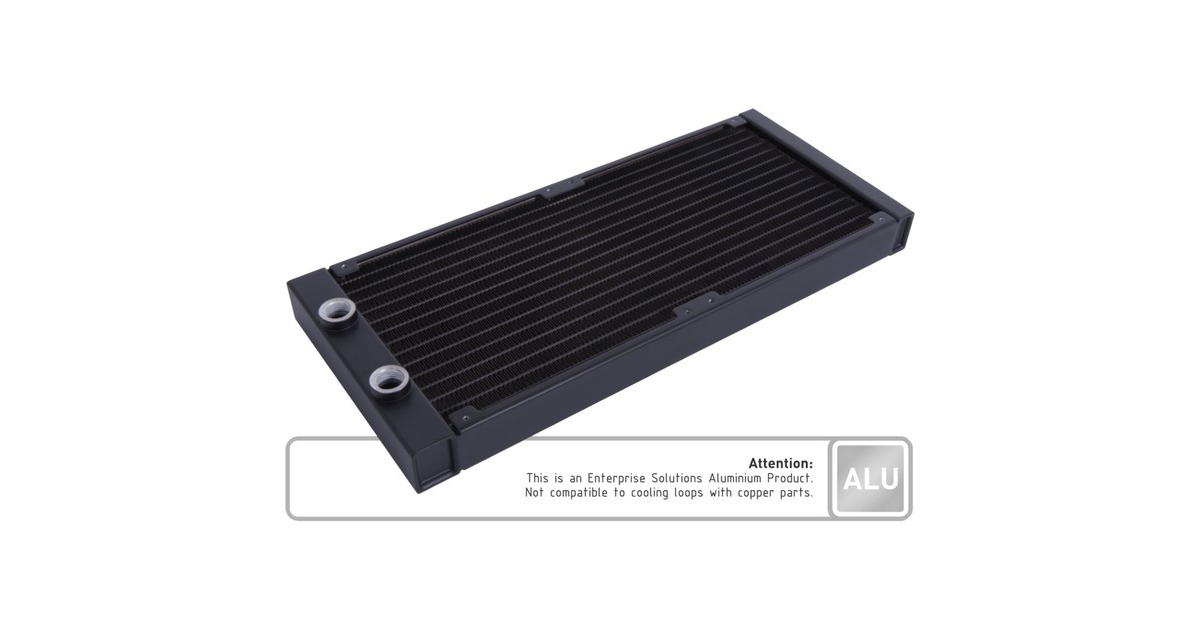 Alphacool ES Aluminium 360 mm T27, Radiator(schwarz, For Industry only)