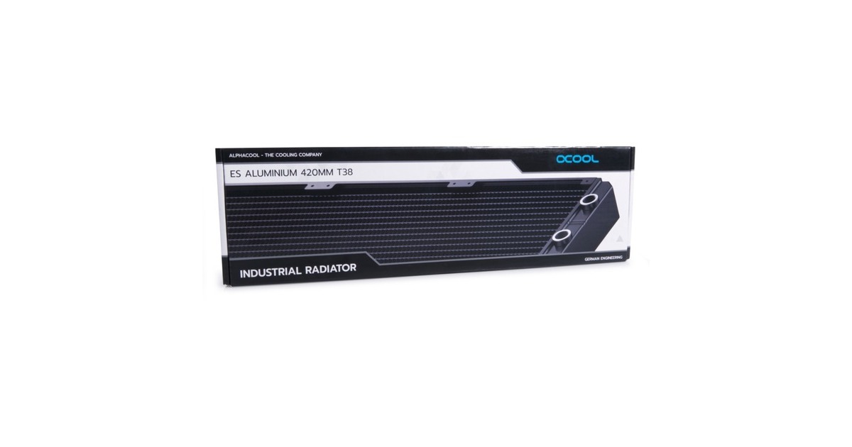 Alphacool ES Aluminium 420 mm T38, Radiator(schwarz, For Industry only)