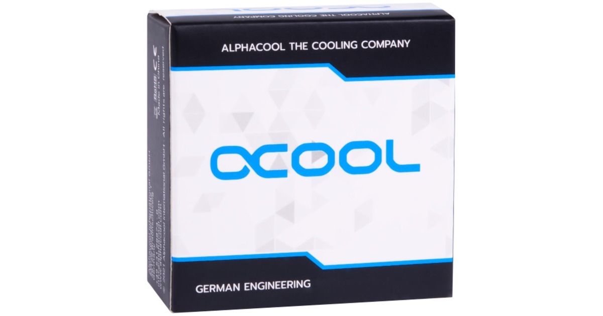 Alphacool ES D-Plug 20mm G1/4 AG auf G1/4 AG - Deep Black, Verbindung(schwarz)