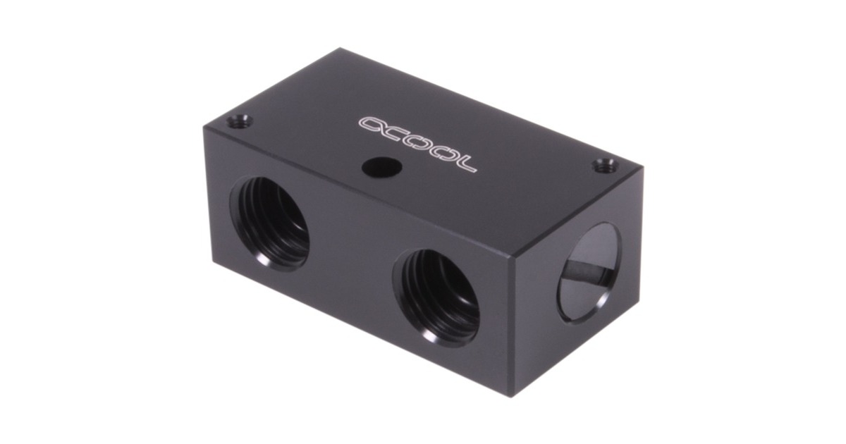 Alphacool ES Distro Plate C1, Verteiler(schwarz)