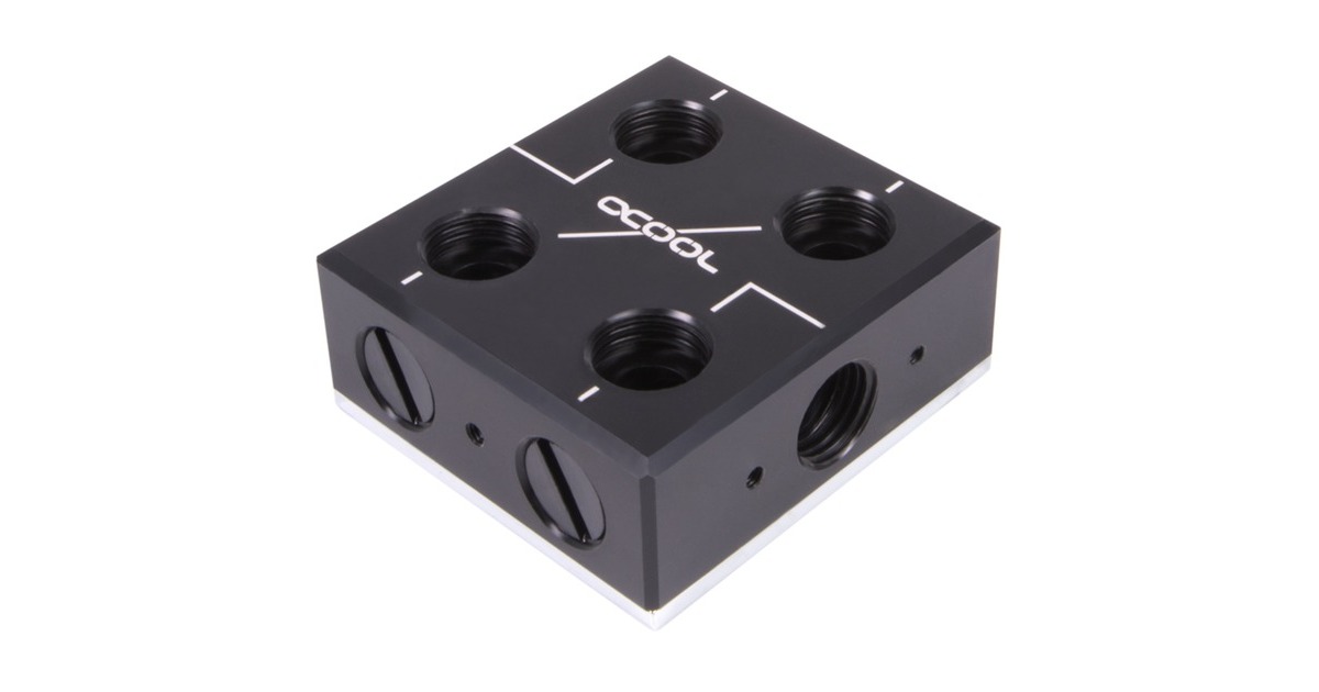 Alphacool ES Distro Plate C2, Verteiler(schwarz)