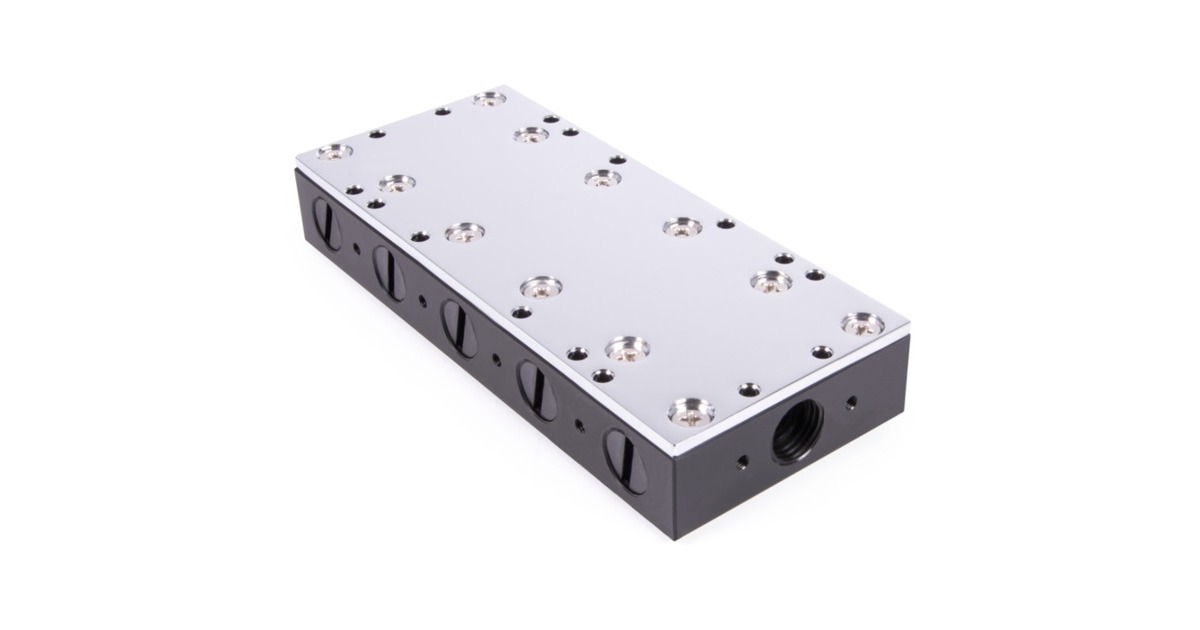 Alphacool ES Distro Plate Parallel C5, Verteiler(schwarz)