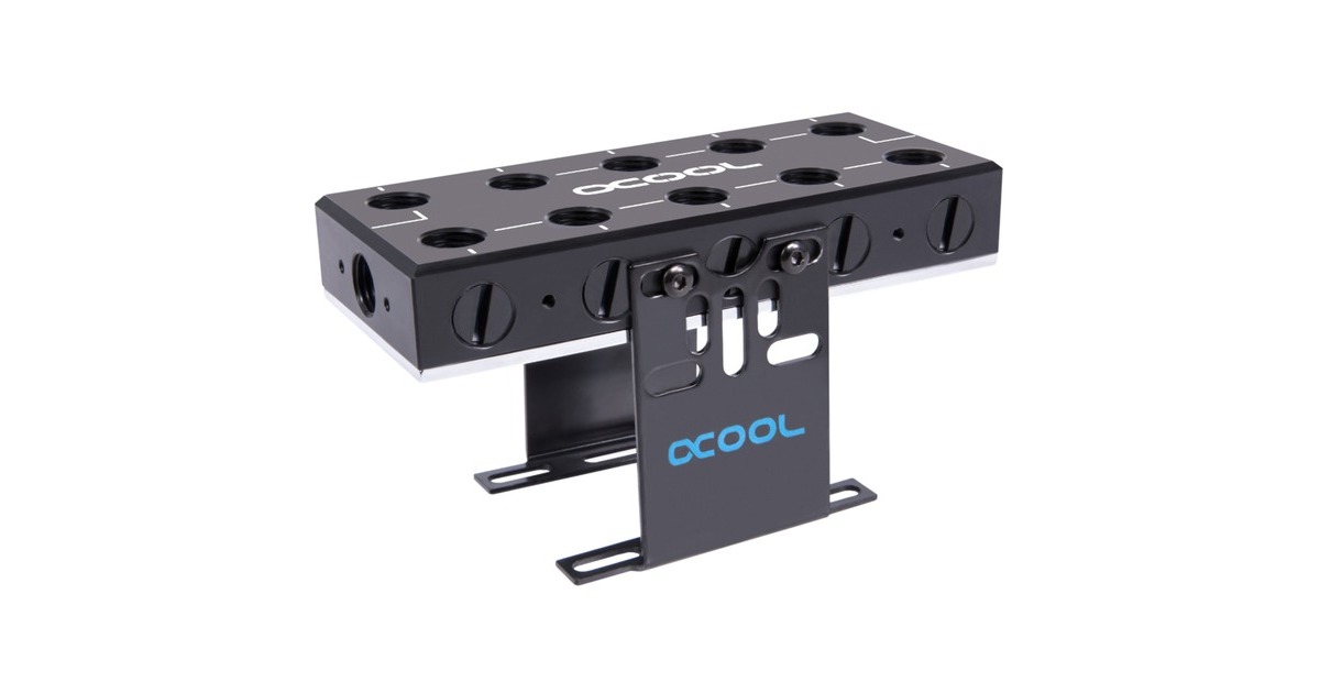 Alphacool ES Distro Plate Parallel C5, Verteiler(schwarz)