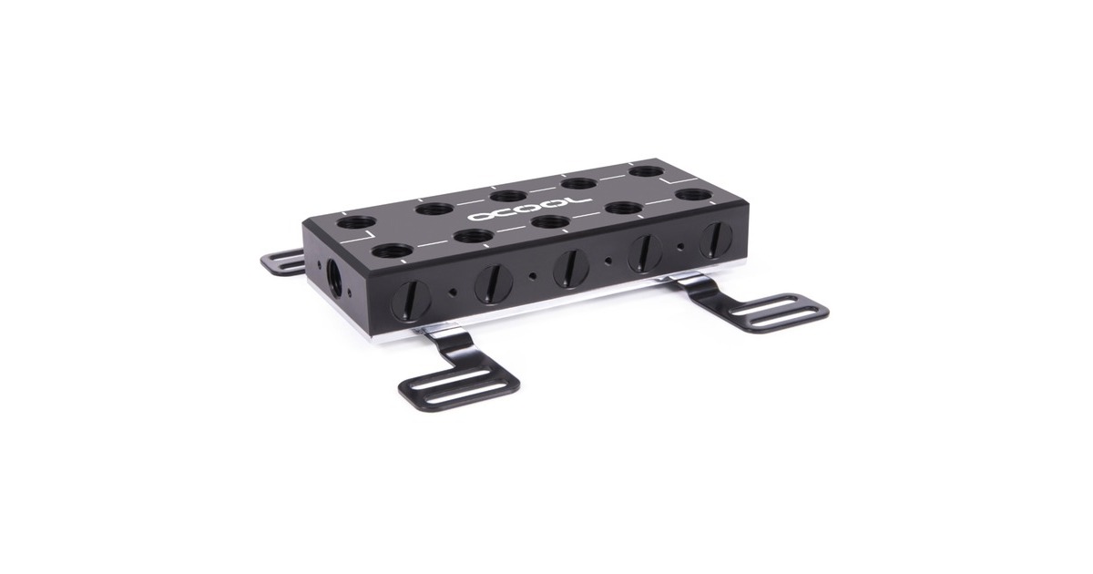 Alphacool ES Distro Plate Parallel C5, Verteiler(schwarz)