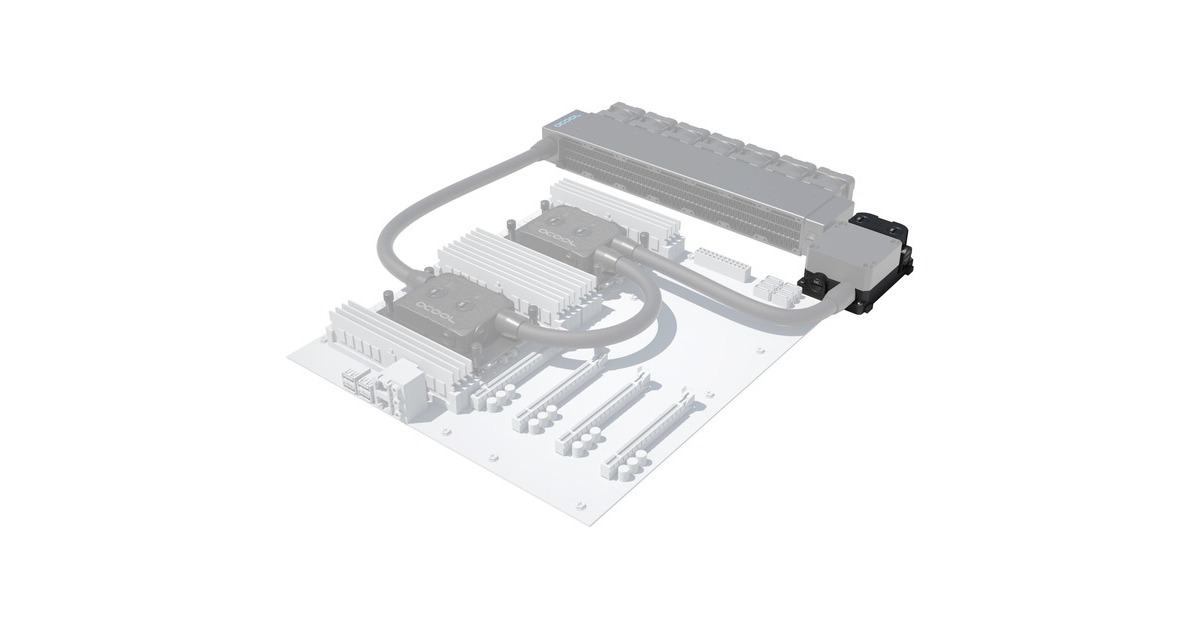 Alphacool ES Reservoir 1U - DDC Version, Ausgleichsbehälter(schwarz, Pumpenkompatibilität: für DC-LT)