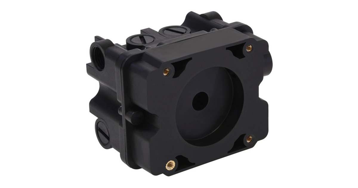 Alphacool ES Reservoir 2U - DDC Version, Ausgleichsbehälter(schwarz, Pumpenkompatibilität: für DC-LT)