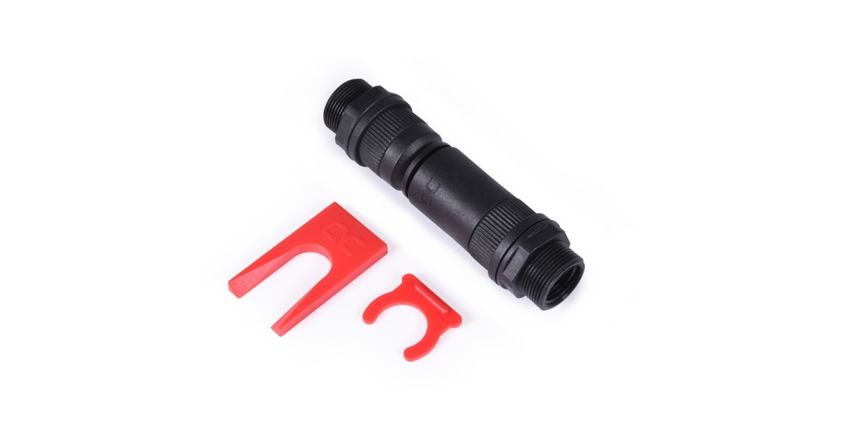 Alphacool ES Schnellverschlusskupplungsset IG/IG - Schottverschraubung PushIn Industry, Verbindung(schwarz (matt))