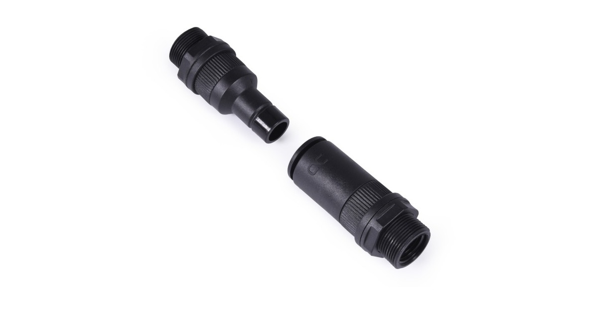 Alphacool ES Schnellverschlusskupplungsset IG/IG - Schottverschraubung PushIn Industry, Verbindung(schwarz (matt))