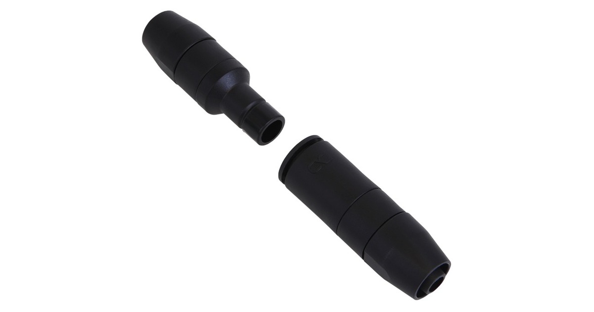 Alphacool ES Schnellverschlusskupplungsset TPV PushIn Industry Version, Verbindung(schwarz)