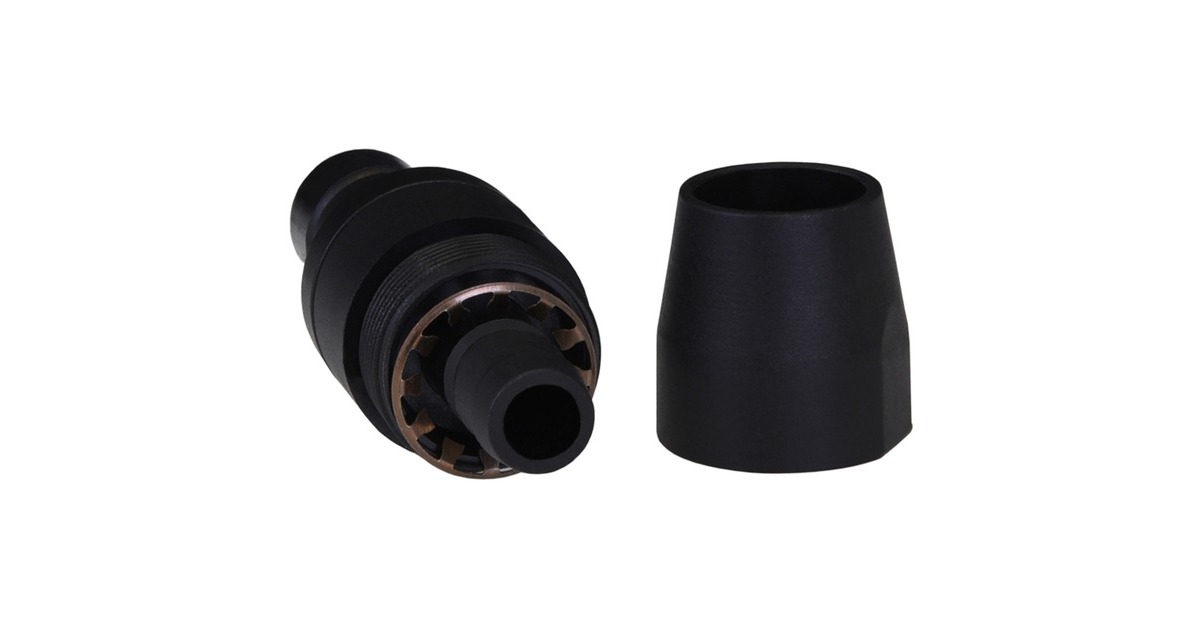 Alphacool ES Schnellverschlusskupplungsset TPV PushIn Industry Version, Verbindung(schwarz)