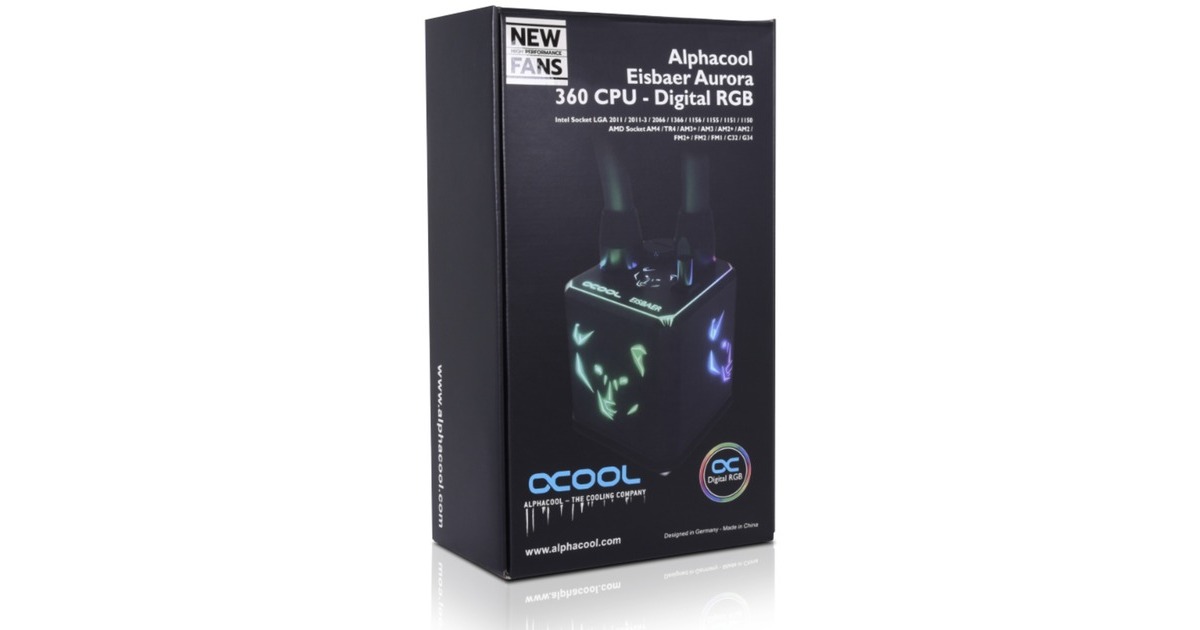 Alphacool Eisbaer Aurora HPE Edition 360 CPU AIO 360mm, Wasserkühlung(schwarz)