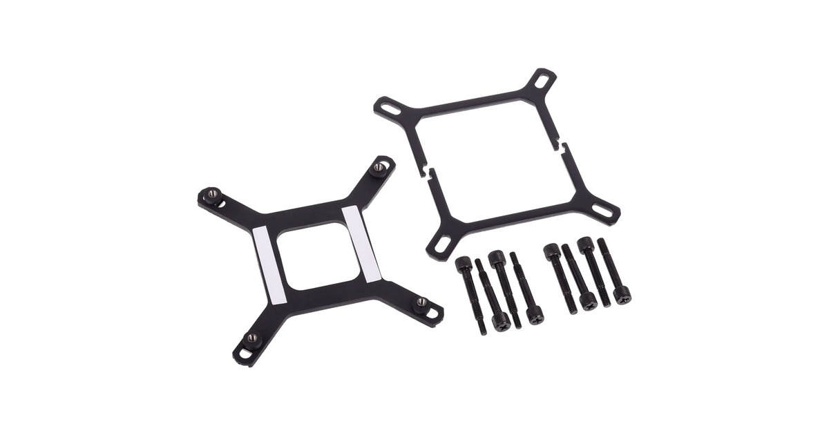 Alphacool Eisbaer Intel Halterung(schwarz, mit Backplate und Schrauben)