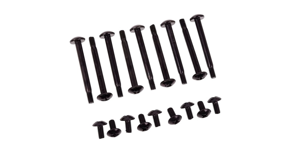 Alphacool Eisbaer Schraubenkit M3 x 5/M3 x 30mm, Schrauben-Set(schwarz)