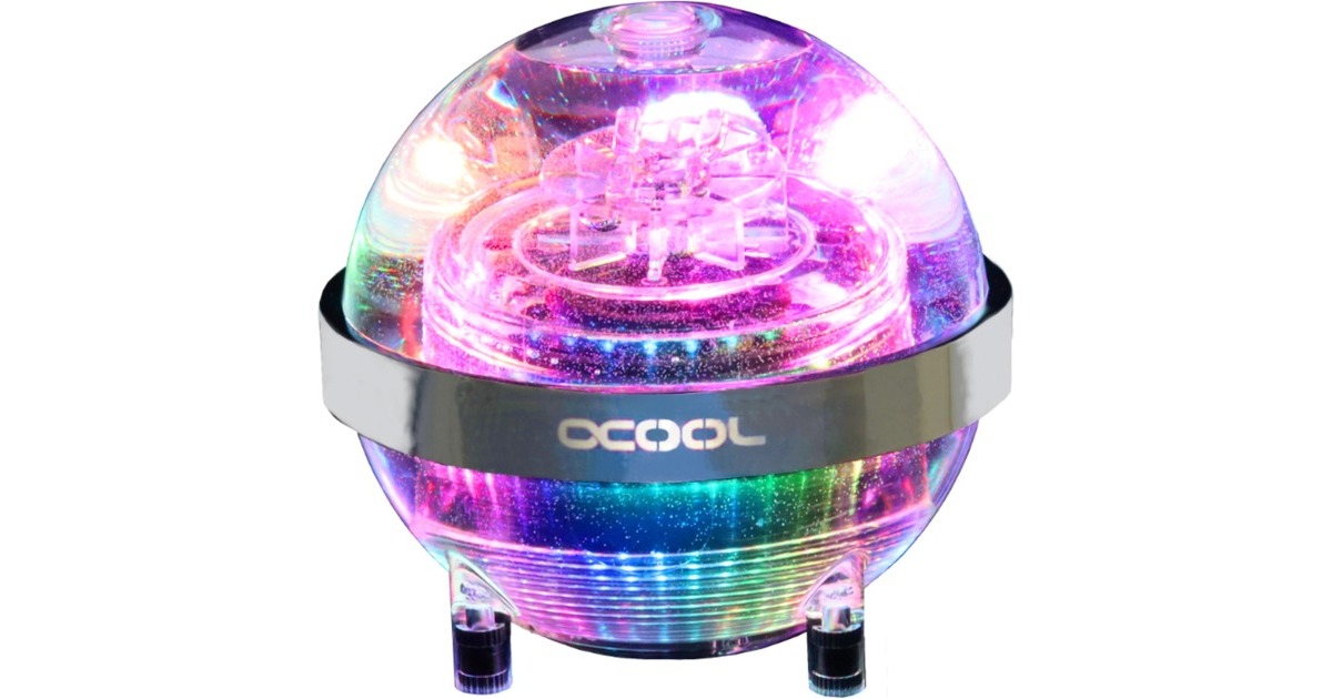 Alphacool Eisball Digital RGB - Acryl, Ausgleichsbehälter(transparent, D5/VPP Ready, ohne Pumpe)