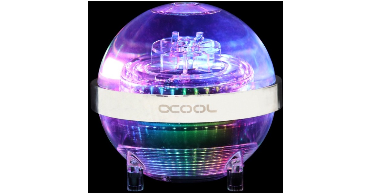 Alphacool Eisball Digital RGB - Acryl, Ausgleichsbehälter(transparent, D5/VPP Ready, ohne Pumpe)
