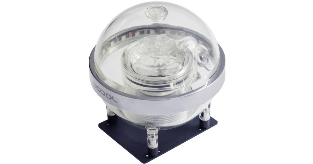 Alphacool Eisball Digital RGB - Acryl, Ausgleichsbehälter(transparent, D5/VPP Ready, ohne Pumpe)