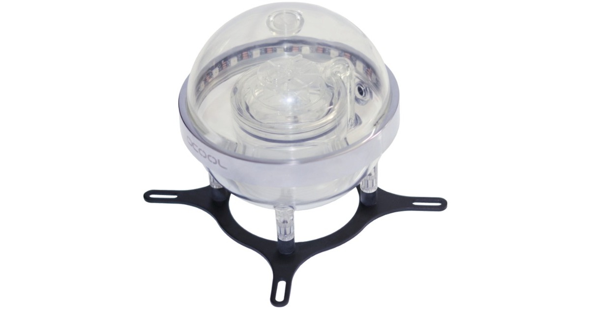 Alphacool Eisball Digital RGB - Acryl, Ausgleichsbehälter(transparent, D5/VPP Ready, ohne Pumpe)